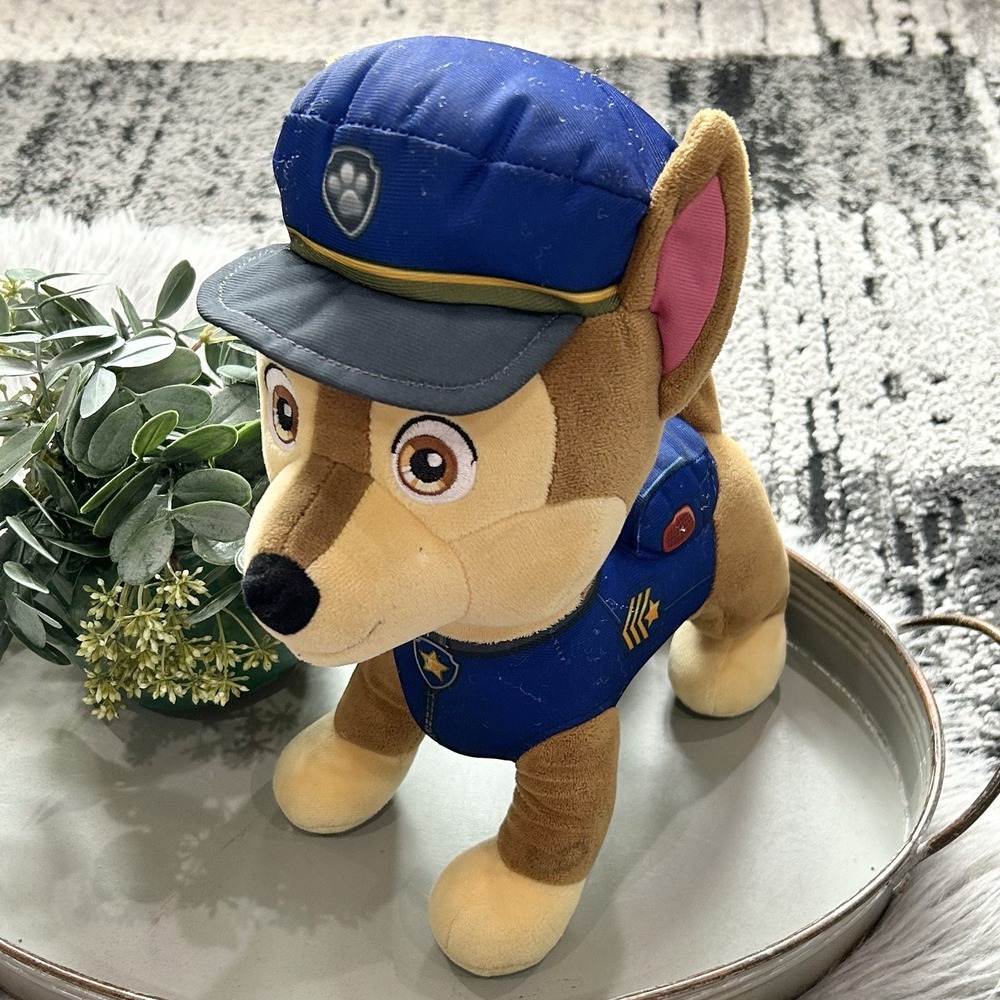 PAW Patrol Talking Chase 12 Inch Tall Interactive Plush Toy Wagging Tail Working